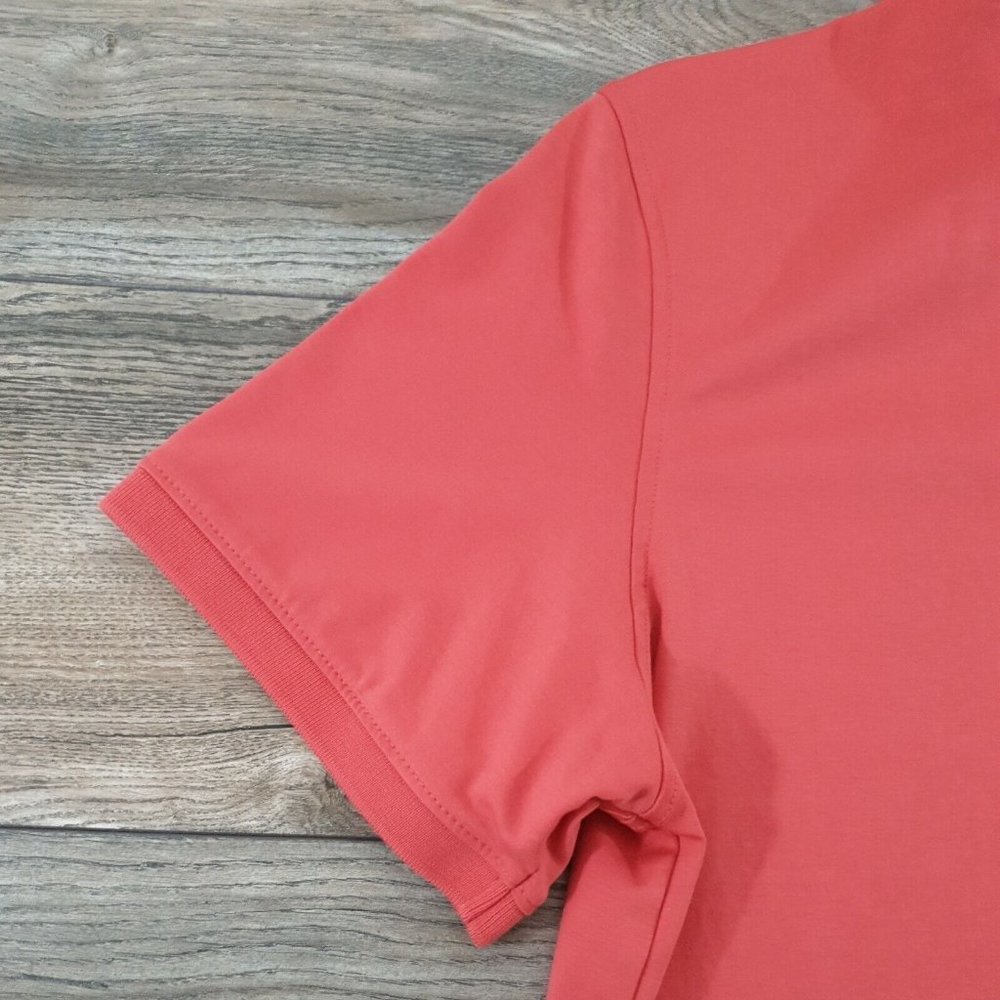 Calvin Klein Men XL Short Sleeve Polo Shirt Cotton Melon Active Golf Casual - Picture 8 of 10